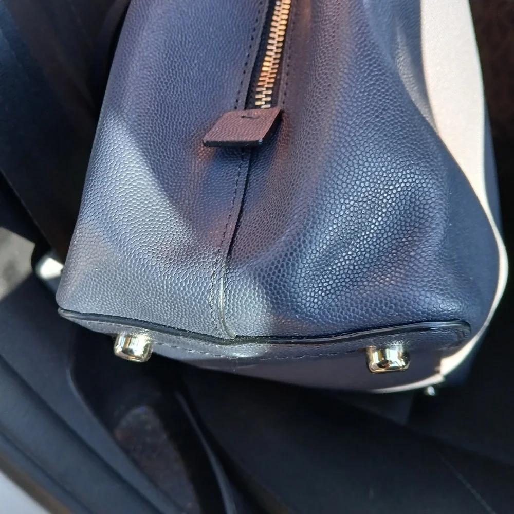 Coach Large Avenue Carry All Tote Bag Purse Navy Blue  # M1979-91377